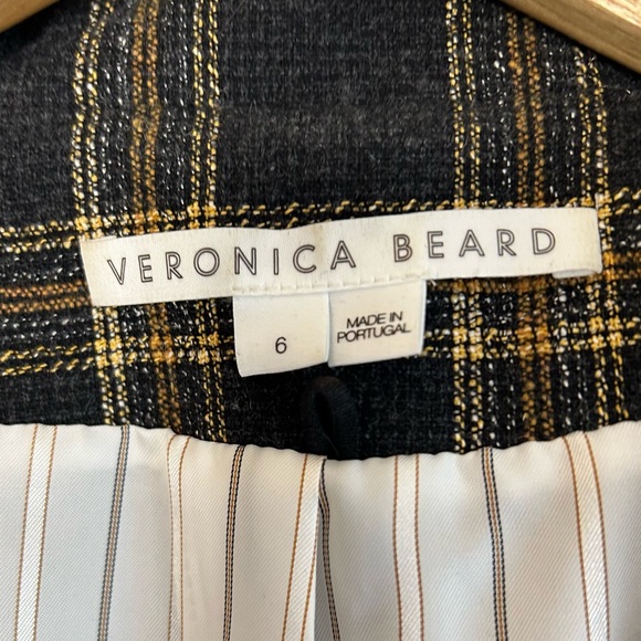 VERONICA BEARD Gia Plaid Wool Blend Dickey Blazer - Picture 8 of 9